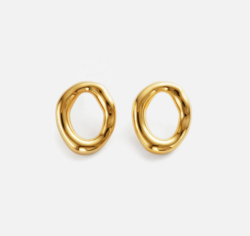 Oval earrings